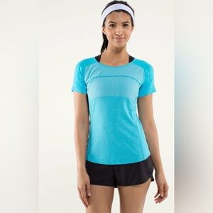Lululemon Run: Fast Track Shirt Sleeve, Spry Blue